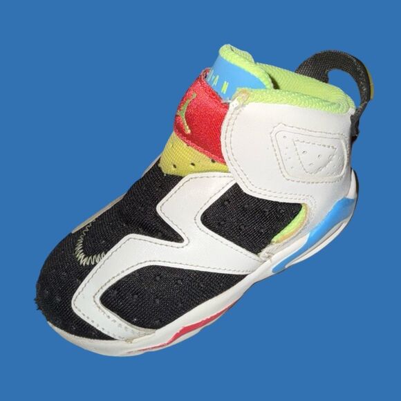 2016 Baby Air Jordan 6 Retro Little Flex 'Multi White' CT4417-103 High Top 5C - Picture 8 of 9